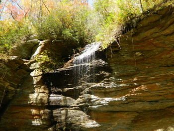 Close-up of water flowing in sunlight