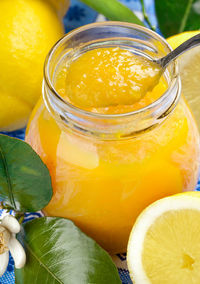 Lemon jam jar.