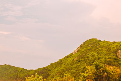 Scenic view of mountain against sky