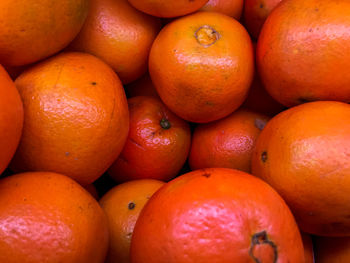 Full frame shot of oranges at market