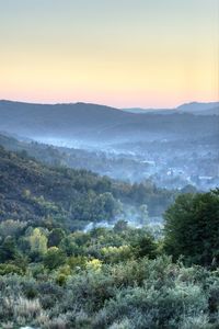 Scenic view of mountains