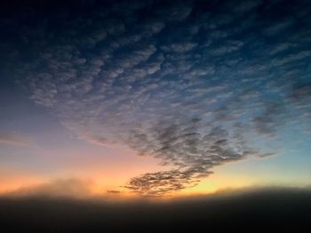 Scenic view of sky during sunset