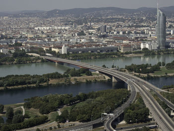 Vienna at the danube river