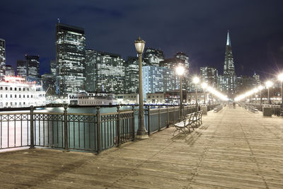 Skyline of buildings at downtown from pier 7, san francisco, california, united states.