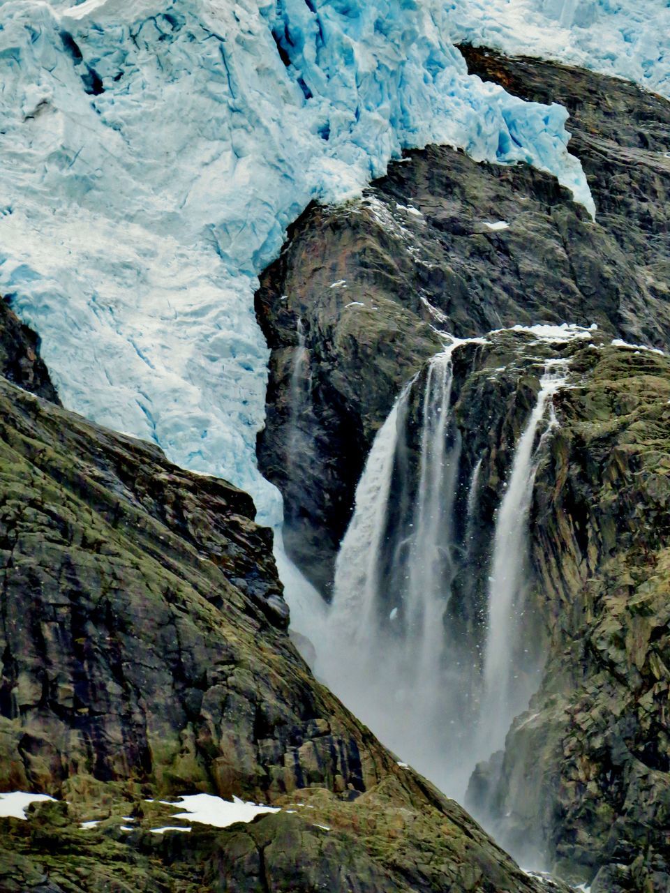 waterfall, water, nature, rock - object, scenics, motion, beauty in nature, no people, mountain, power in nature, outdoors, day, purity, sky