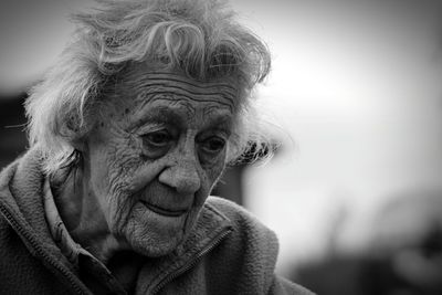 Close-up portrait of young woman