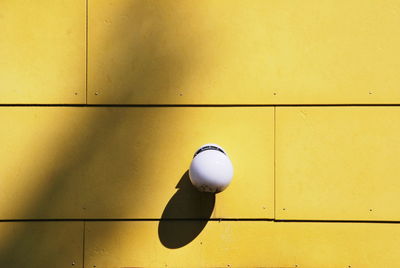 Full frame shot of yellow wall