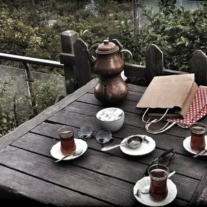 Close-up of food on table