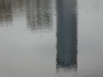 High angle view of rippled water in lake