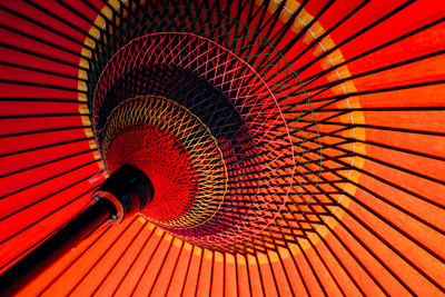 Directly below shot of spiral staircase