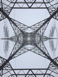 Low angle view of power lines