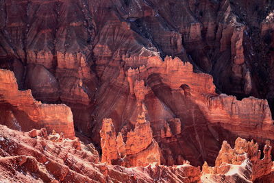 Scenic view of rocky mountains