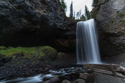 View of waterfall