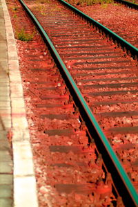 Full frame shot of railroad tracks