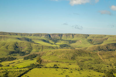 Scenic view of landscape against sky