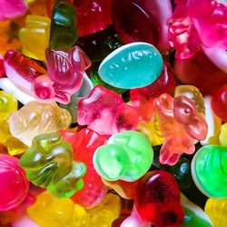 Full frame shot of multi colored candies