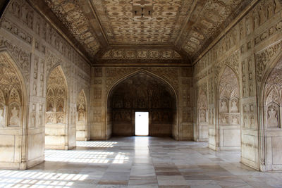 Corridor of historic building