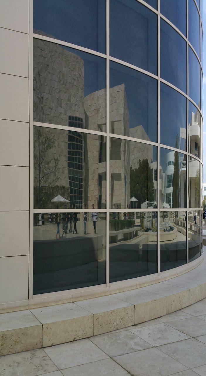 VIEW OF OFFICE BUILDING SEEN THROUGH OPEN