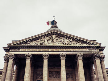 Low angle view of historical building against sky