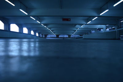 Surface level of empty corridor