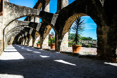 Archway of historic building against sky