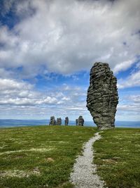 Manpupuner rock formations. komi republic, ural