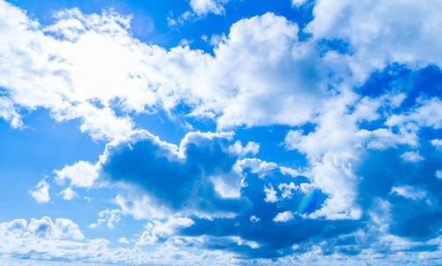 Low angle view of clouds in sky