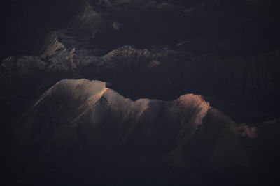 Rock formations in mountains