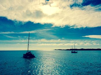 Scenic view of sea against sky