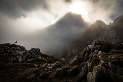 Alpspitze with clouds