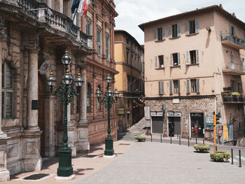 Street amidst buildings in city