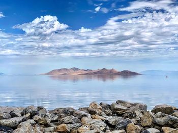 Scenic view of sea against sky