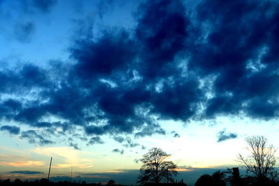 Low angle view of storm clouds in sky