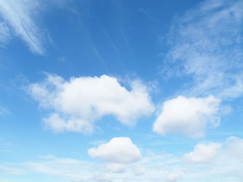 Low angle view of clouds in sky