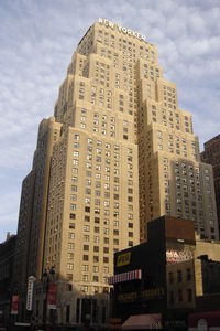 Low angle view of buildings against sky