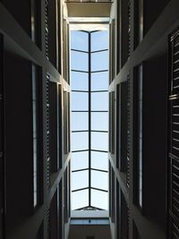 Low angle view of building against clear sky