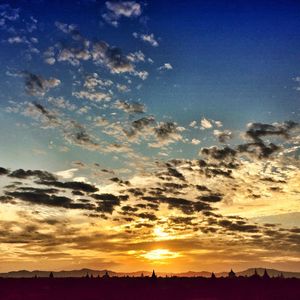 Clouds over landscape