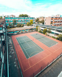 Aerial view of city