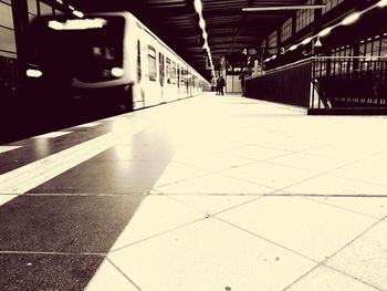 Train at railroad station