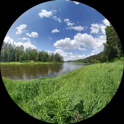 Scenic view of landscape against sky