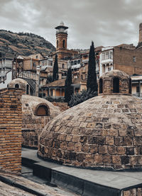 View of old town against sky