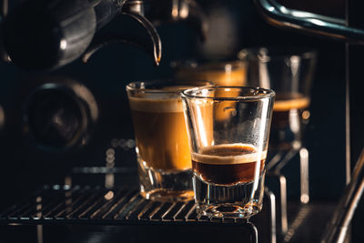 Close-up of coffee cups