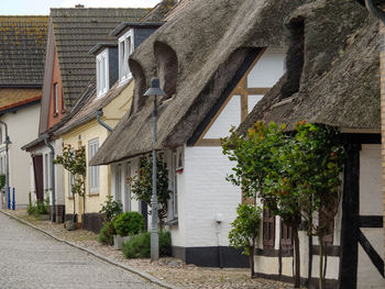 Maasholm village at the river schlei