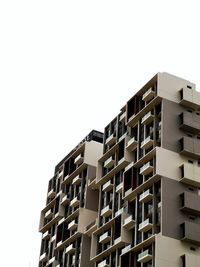 Low angle view of building against clear sky