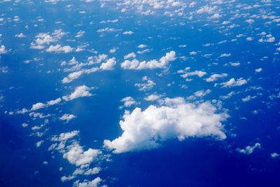 High angle view of cloudscape
