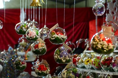 Full frame shot of decorations for sale in store