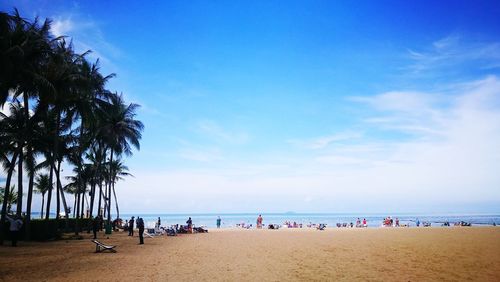 Group of people on beach