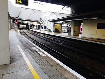 Train at railroad station