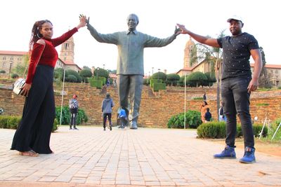 Group of people standing outdoors