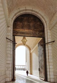 Corridor of historic building